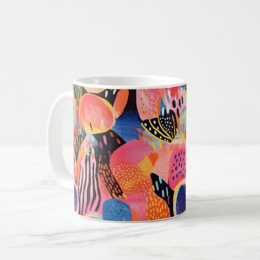 Mug Couleurs de jeu Motif Abstrait (Devant gauche)