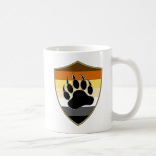 Mug Couleurs de la fierté de l'ours gris Ours Paw Shie