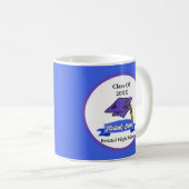 Mug Couleurs de l'école bleu et blanc (Devant droit)