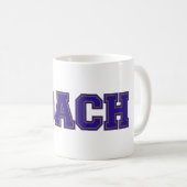 Mug Couleurs de l'école COACH Mug, Blue-Gold (Devant droit)