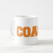 Mug Couleurs de l'école COACH Mug, Orange-Blanc (Devant gauche)