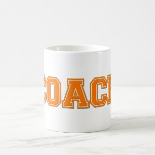 Mug Couleurs de l'école COACH Mug, Orange-Blanc