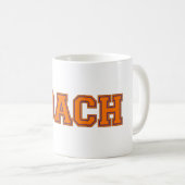 Mug Couleurs de l'école COACH Mug, Orange-Bleu (Devant droit)