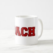 Mug Couleurs de l'école COACH Mug, rouge-noir (Devant droit)