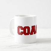Mug Couleurs de l'école COACH Mug, rouge-noir (Devant gauche)
