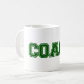 Mug Couleurs de l'école COACH Mug, vert-blanc (Devant gauche)