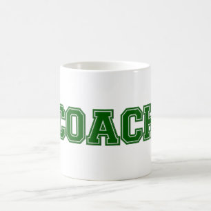 Mug Couleurs de l'école COACH Mug, vert-blanc