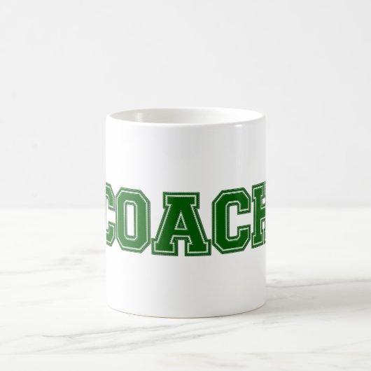 Mug Couleurs de l'école COACH Mug, vert-blanc (Centre)