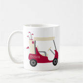 Mug Couleurs de l'école - Panier de golf de Crimson &  (Gauche)