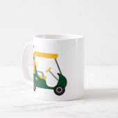 Mug Couleurs de l'école - Panier de golf vert et or (Devant gauche)