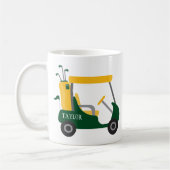 Mug Couleurs de l'école - Panier de golf vert et or (Gauche)