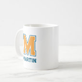 Mug Couleurs de l'équipe Monogramme Nom (Devant gauche)
