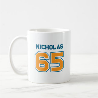 Mug Couleurs de l'équipe Numéro de maillot