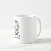 Mug Couleurs de licorne mignonnes (Devant droit)