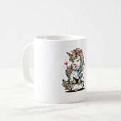 Mug Couleurs de licorne mignonnes (Devant gauche)