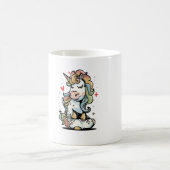 Mug Couleurs de licorne mignonnes (Centre)