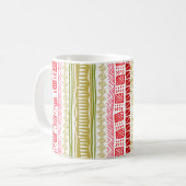 Mug Couleurs de pastèque Motif africaine (Devant gauche)