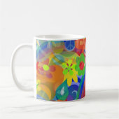 Mug Couleurs De Puissance Fleur (Gauche)