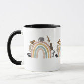Mug Couleurs de terre Arc-en-ciel Animaux de la jungle (Gauche)