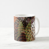 Mug Couleurs de Terre Mélange Média Abstraites (Devant droit)