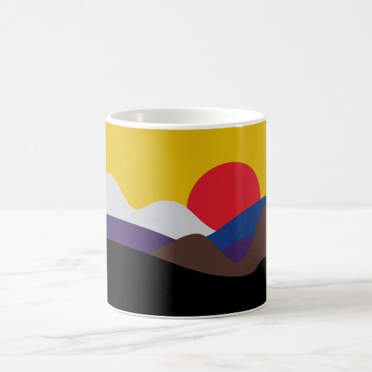 Mug Couleurs des Ceintures Jitsu Jiu Soleil Minimalist (Centre)