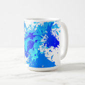 Mug Couleurs des tons bleus dans un style élégant (Devant droit)