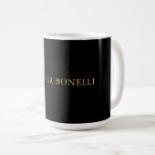 Mug Couleurs d'or noir professionnel tendance moderne (Devant droit)