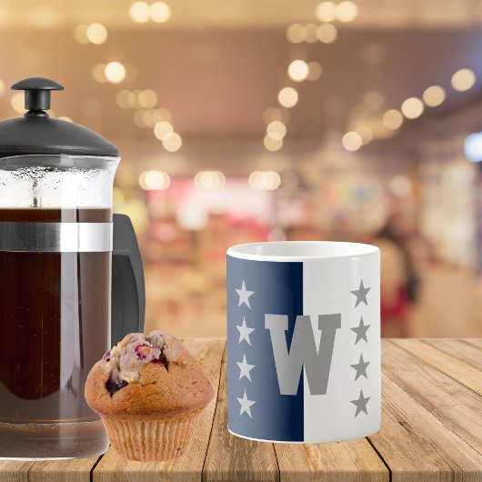 Mug Couleurs du collège Marine bleu et blanc