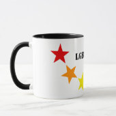 Mug COULEURS DU DRApeau ARC-EN-CIEL ÉTOILES + vos idée (Gauche)
