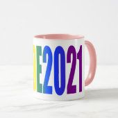 Mug Couleurs du drapeau arc-en-ciel LGBT LGBTQ Gay pri (Devant droit)