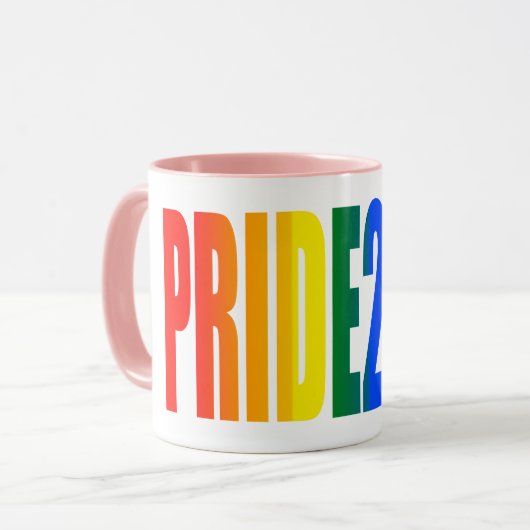 Mug Couleurs du drapeau arc-en-ciel LGBT LGBTQ Gay pri (Devant gauche)