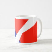 Mug Couleurs du drapeau bleu rouge blanc (Devant droit)