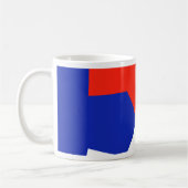 Mug Couleurs du drapeau bleu rouge blanc (Gauche)