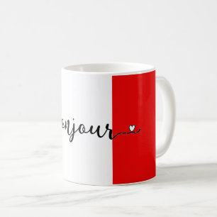 Mug Couleurs du drapeau français Bonjour
