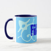 Mug Couleurs du drapeau français Rouge Blanc Bleu (Gauche)