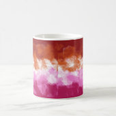 Mug Couleurs du drapeau lesbien (Centre)