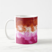Mug Couleurs du drapeau lesbien (Gauche)