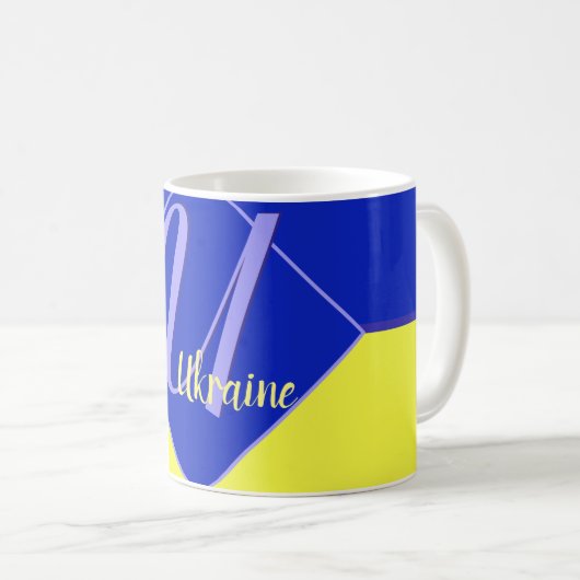 Mug Couleurs du drapeau ukrainien (Devant droit)