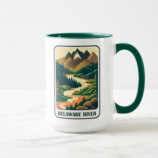 Mug Couleurs du fleuve Delaware (Droite)