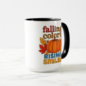 Mug Couleurs en baisse Sourires en hausse Citation d'a (Devant droit)