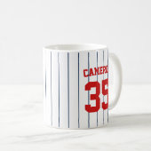 Mug Couleurs entièrement modifiables Nom des rayures d (Devant droit)