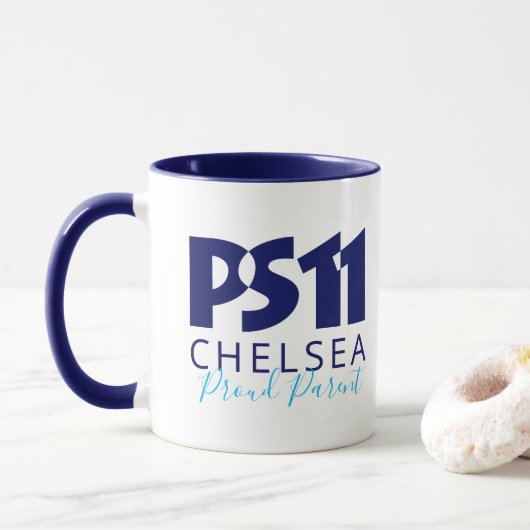 Mug Couleurs entièrement personnalisables du logo PS11 (Avec donut)