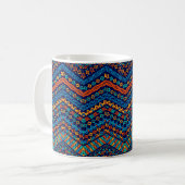 Mug Couleurs funèbres motifs d'ethnie africaine (Devant gauche)