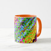 Mug Couleurs funky personnalisées (Devant droit)