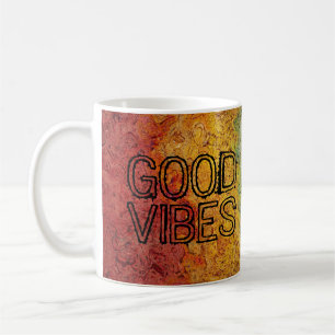 Mug Couleurs heureuses d'arc-en-ciel de GOOD VIBES