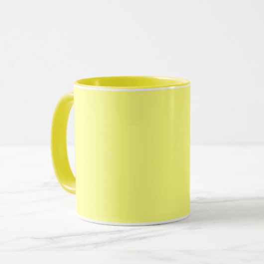 Mug Couleurs Jaune Soleil (Devant gauche)