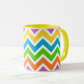 Mug Couleurs lumineuses Chevron (Devant droit)