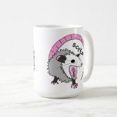 Mug Couleurs lumineuses d'opossum criard (Devant droit)