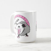 Mug Couleurs lumineuses d'opossum criard (Devant gauche)
