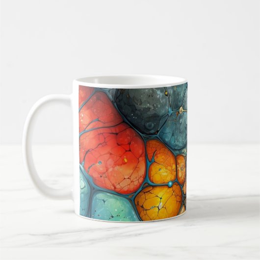 Mug couleurs marbrées (Gauche)